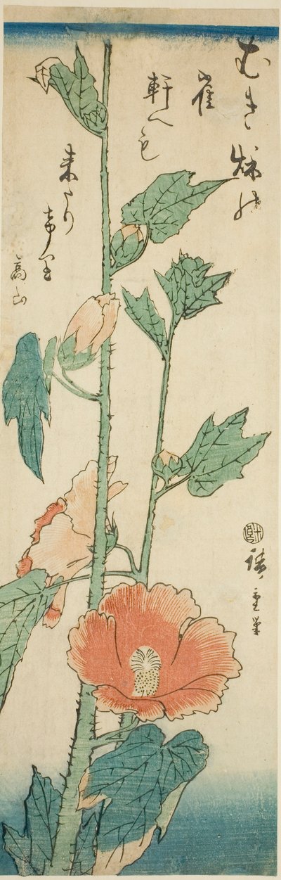 Ebegümeci by Utagawa Hiroshige
