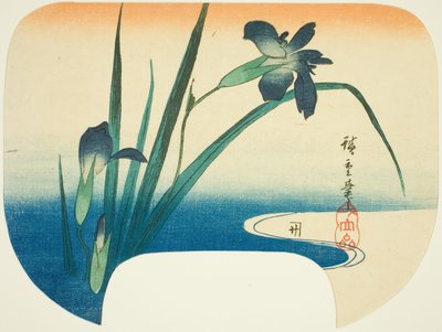 İris ve akış by Utagawa Hiroshige