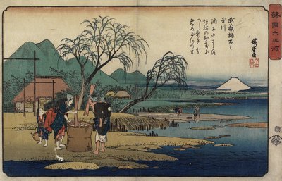 Musashi Eyaletindeki Cho_fu Mücevher Nehri, 1835-1837 by Utagawa Hiroshige