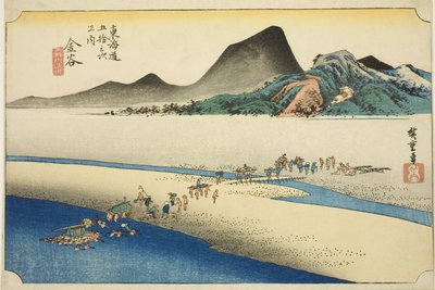 Kanaya: Hoeido Tokaido olarak da bilinen "Tokaido Yolu