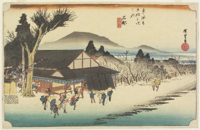 Megawa Vige, Ishibe, c. 1833 by Utagawa Hiroshige