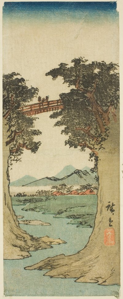 maymun köprüsü by Utagawa Hiroshige