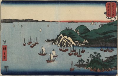 Muronotsu, Harima Eyaletinde, Temmuz 1858 by Utagawa Hiroshige