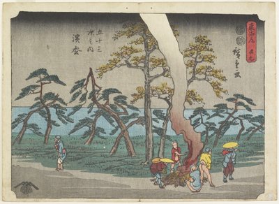 No.19 Hamamatsu, 1847-1852 by Utagawa Hiroshige