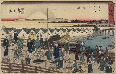 ನ. 1 ನಿಹೋನ್‌ಬಾಶಿ ಬಿ ರಿಡ್ಜ್, 1847-1852 ಆರ್‌ಕೆ by Utagawa Hiroshige