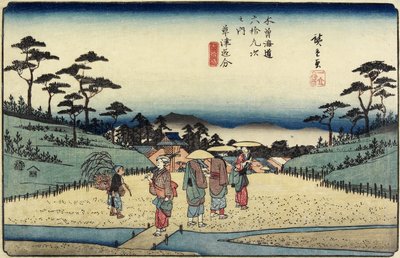 69 Kusatsu Çatalı, 1830-1844 by Utagawa Hiroshige