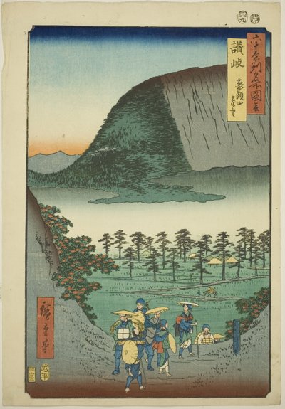 Sanuki P Roiinse: ぢ s tan t ゔ yani Sanuki, Zozu-san Enbo, fm te serisi "Fa s Pase s inte s" xty-Od P Roinse s (Rokujuyoshu Meishozue) " by Utagawa Hiroshige