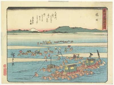 Şimada, 1837-1844 by Utagawa Hiroshige