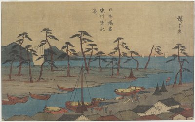 Suruga Eyaletindeki Shimizu Limanı, c. 1840-1843 by Utagawa Hiroshige