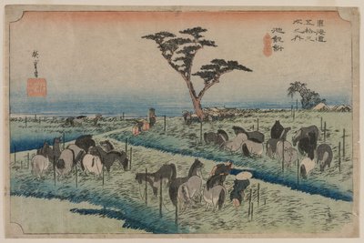 Tokaido'nun Elli Üç Durağı: Chiryu by Utagawa Hiroshige