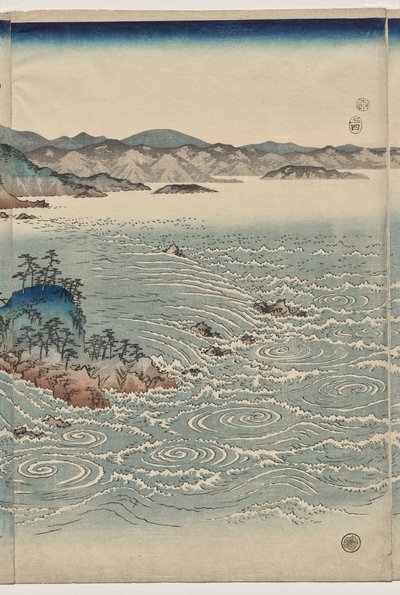 Awa Girdapları by Utagawa Hiroshige