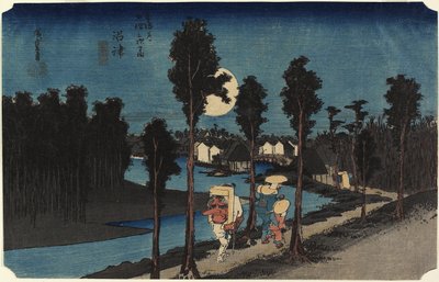 Kış Manzarası, Mamamastu, c. 1833 by Utagawa Hiroshige
