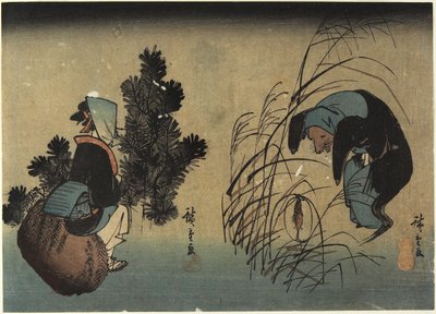 kadın ve porsuk by Utagawa Hiroshige