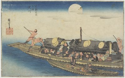 Yodo Nehri, 1834 dolayları by Utagawa Hiroshige