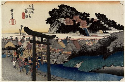 Yugyo_jime, Fujisawa, c. 1833 by Utagawa Hiroshige
