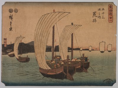Yelkenli Tekneler by Utagawa Hiroshige II
