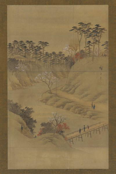 Yaz manzarası, 19. yüzyılın ortalarında. by Utagawa Hiroshige II