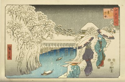 Ochanomizu (renkli tahta baskı) by Utagawa II Hiroshige