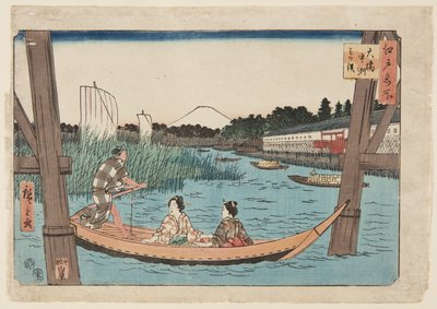 ?hashi, Nakazu, Mitsumata (renkli tahta baskı) by Utagawa II Hiroshige