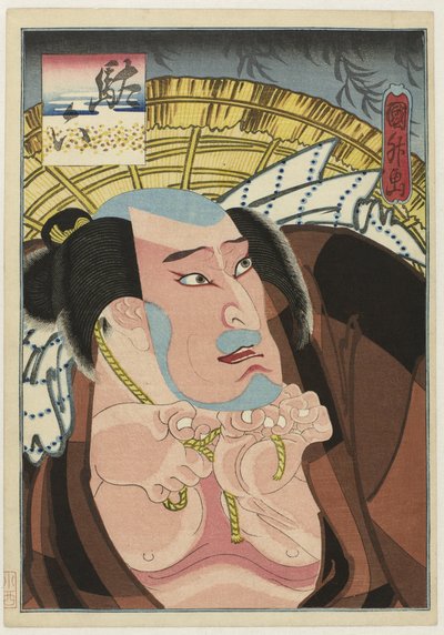 Kataoka Ichizô I als Daroku by Utagawa Kunimasu
