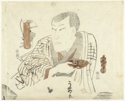çanak ile aktör by Utagawa Kunisada (I)