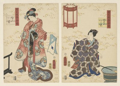 Bölüm 42, parfümlü prens Geç bir Genji koleksiyonunun kalıcı izlenimleri (seri başlığı) by Utagawa Kunisada (I)