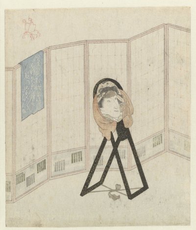 Oda bölücüde ayna by Utagawa Kunisada (I)