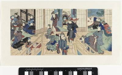 Bir genelevdeki sahneler by Utagawa Kunisada (I)