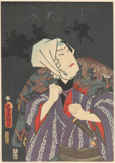 İtfaiyeci ceketli Tokijirô by Utagawa Kunisada (I)