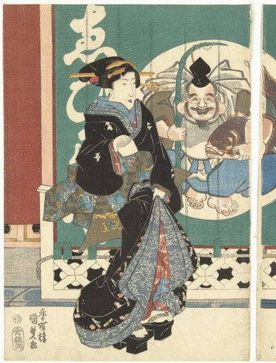 Ebisuya mağazasındaki kadınlar by Utagawa Kunisada (I)