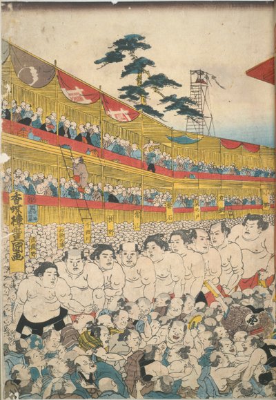 Büyük Sumo Festivali Resimleri by Utagawa Kunisada