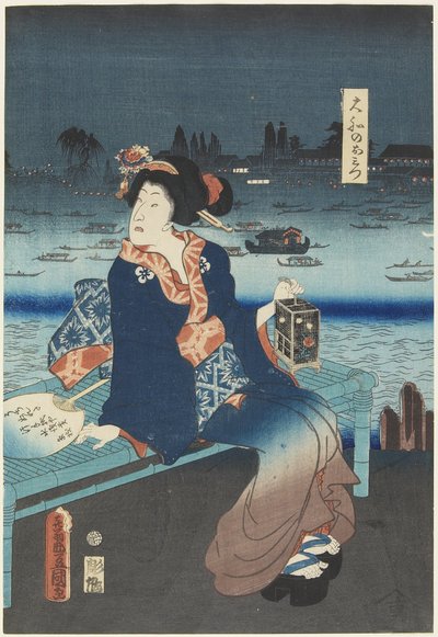 Yamato Evi'nin Nezaket Omitsu'su, Nisan 1862 by Utagawa Kunisada