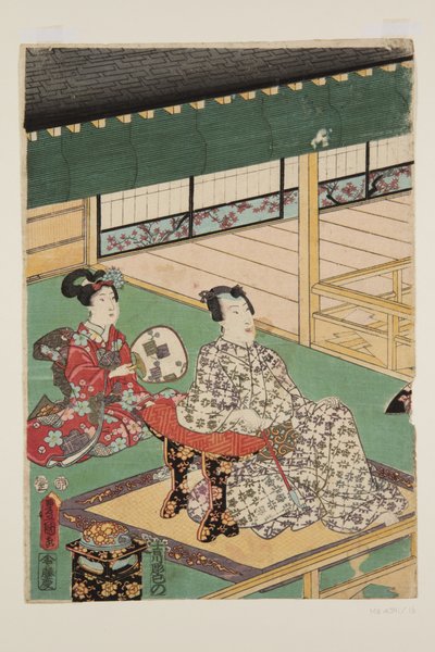 Beşinci Ay (Satsuki) (renkli tahta baskı) by Utagawa Kunisada