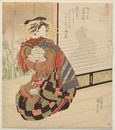 Rüzgar, Kuş ve Çiçek, Rüzgar ve Ay dizisinden by Utagawa Kunisada