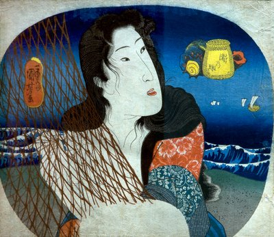 Deniz Kıyısının Mücevheri (Nagisa no tama), c.1836 by Utagawa Kuniyoshi