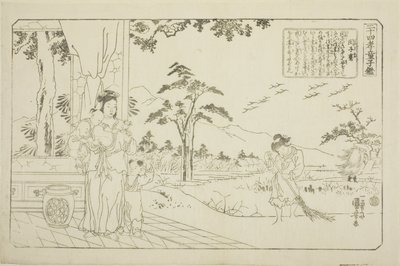 Min Ziqian (Binshiken), "Çocuklar İçin Bir Ayna Olarak Evlada Dindarlığının Yirmi Dört Paragonu (Nijushiko doji kagami)" dizisinden by Utagawa Kuniyoshi
