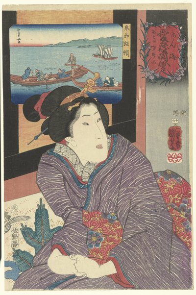 Senshu ilinde ahtapot avı Dağ ve deniz için sıcak duygular (dizi adı) Sankai medetai zue (nesne üzerinde seri başlığı) by Utagawa Kuniyoshi