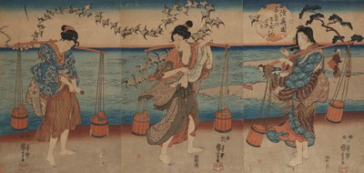 Mutsu İlindeki Plover Kristal Nehri by Utagawa Kuniyoshi