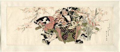 Hobi atı tutan bir savaşçı by Utagawa Toyohiro