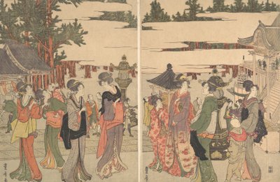 Horinouchi Myohoji Bir ressamın resmi, değil mi? 1804. by Utagawa Toyohiro