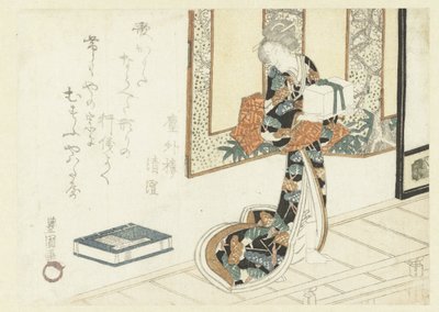 Ahşap Kutu Taşıyan Kadın by Utagawa Toyokuni (I)