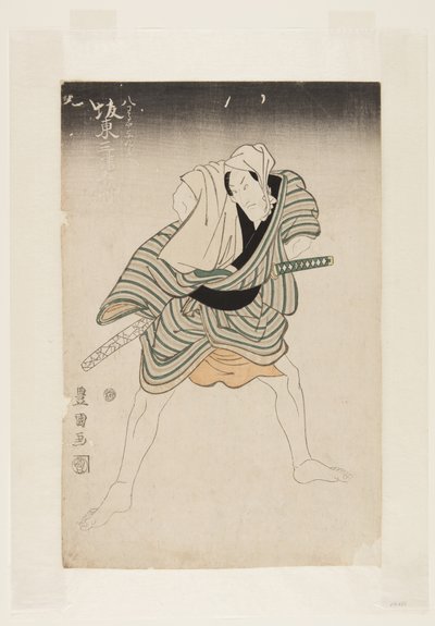 Aktör Bando Mitsugoro III (renkli tahta baskı) by Utagawa Toyokuni