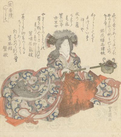 Tomoe Gozen olarak Segawa Kikunojô, 1825-29 dolayları (renkli gravür) by Utagawa Toyokuni