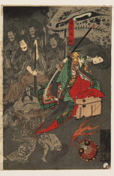 Sōma Sarayı'nda Yüz Şeytanın Gece Geçit Töreni by Utagawa Yoshiku