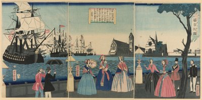 Yen gand (İngiltere) by Utagawa Yoshitora