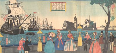 Yen gwang d İngiltere, 2. kapı, 1865. by Utagawa Yoshitora