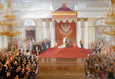 Birinci Devlet Dumasının açılışı vesilesiyle İmparator II. Nicholas