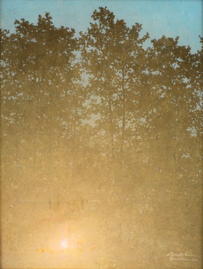 Gun batimi. Fontainebleau, 1900. by Valdemar Schønheyder Møller
