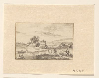 Çiftlik ile manzara by Valentijn (possibly)