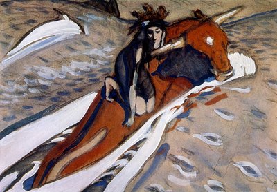 Europa 1910'un Valentin Serov tarafından kaçırılması by Valentin Aleksandrovich Serov
